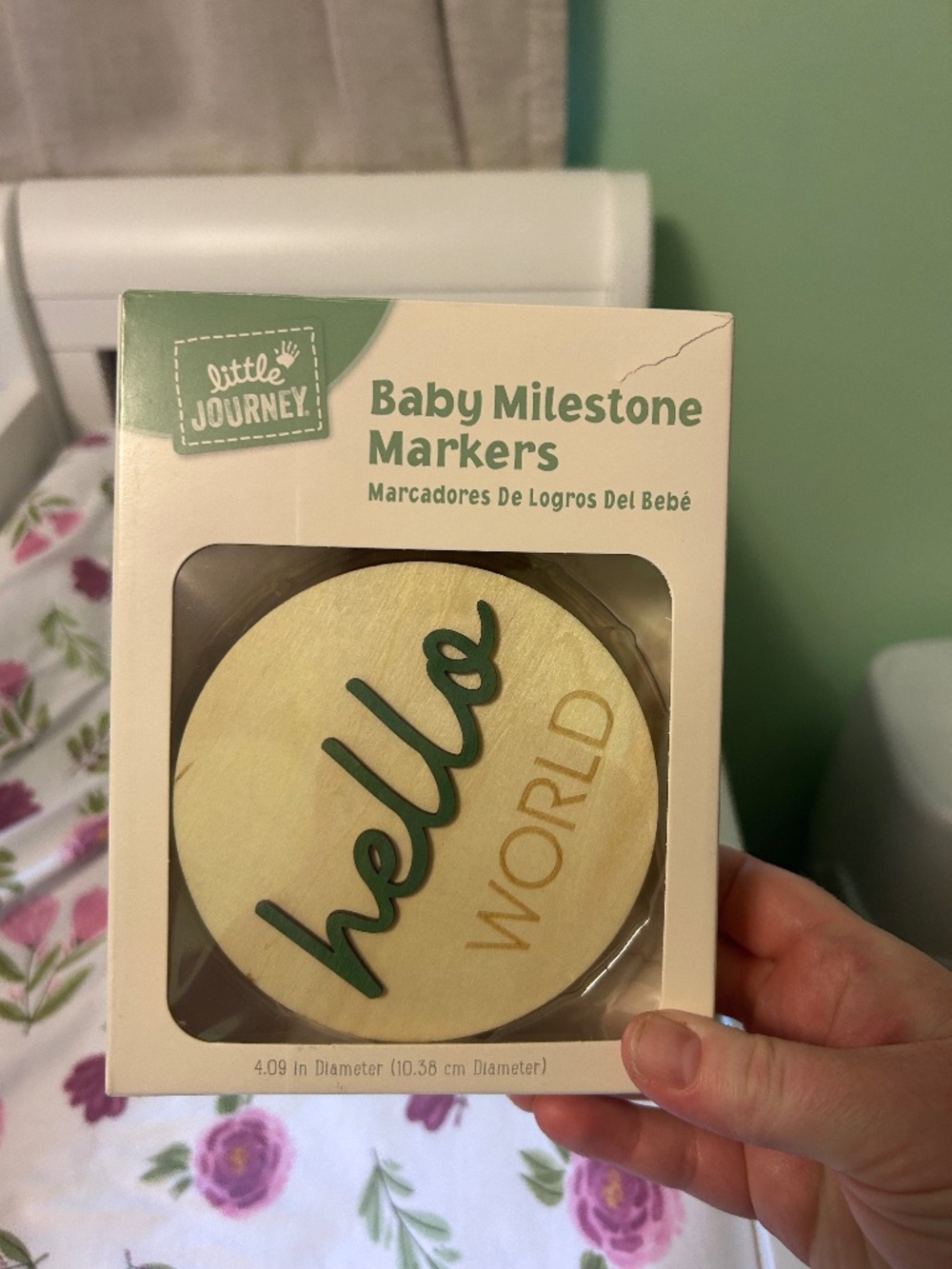 Little Journey Wooden Baby Milestone markers
